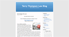 Desktop Screenshot of blog.terrythompsonlaw.com