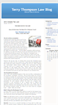 Mobile Screenshot of blog.terrythompsonlaw.com