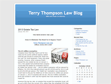 Tablet Screenshot of blog.terrythompsonlaw.com